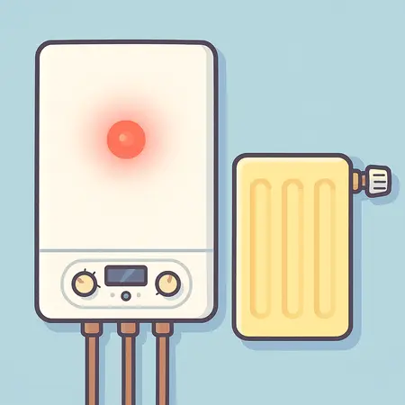 علیت روشن شدن چراغ قرمز پکیج ایران رادیاتور علیت روشن شدن چراغ قرمز پکیج ایران رادیاتور